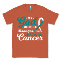 Copper My God is Stronger Than Cervical Cancer Awareness Warrior Classic Tee - longCreatives