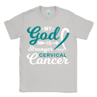 Moon Dust My God is Stronger Than Cervical Cancer Awareness Warrior Classic Tee - longCreatives
