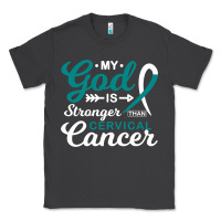 Smoke My God is Stronger Than Cervical Cancer Awareness Warrior Classic Tee - longCreatives