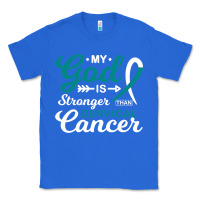 True Royal My God is Stronger Than Cervical Cancer Awareness Warrior Classic Tee - longCreatives