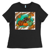 Black happy fall Ladies Tee - TumblerDesignByShophia