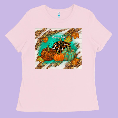 Happy Fall Ladies Tee Designed By Tumblerdesignbyshophia