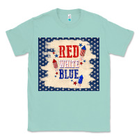 Seafoam red white blue Classic Tee - TumblerDesignByShophia