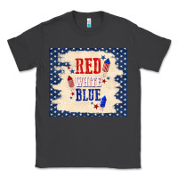 Smoke red white blue Classic Tee - TumblerDesignByShophia
