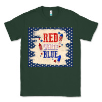 Sports Green red white blue Classic Tee - TumblerDesignByShophia