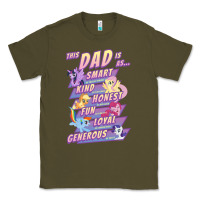 Army Green My Little Pony Father's Day Group Shot This Dad Is Classic Tee - longCreatives
