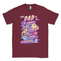 Burgundy My Little Pony Father's Day Group Shot This Dad Is Classic Tee - longCreatives