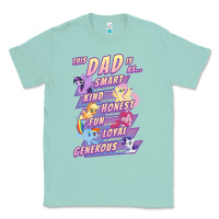 Seafoam My Little Pony Father's Day Group Shot This Dad Is Classic Tee - longCreatives