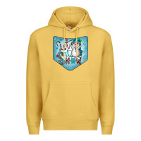 Antique Gold Christmas Pocket Premium Hoodie - CowhideDigitalArt