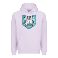 Lilac Christmas Pocket Premium Hoodie - CowhideDigitalArt