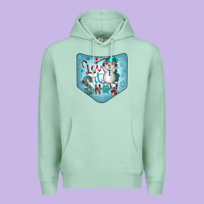 Christmas Pocket Premium Hoodie Designed By Cowhidedigitalart