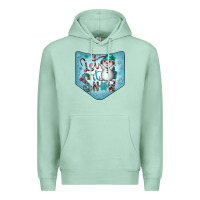 Seafoam Christmas Pocket Premium Hoodie - CowhideDigitalArt