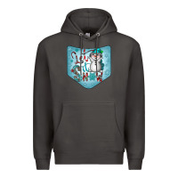 Smoke Christmas Pocket Premium Hoodie - CowhideDigitalArt