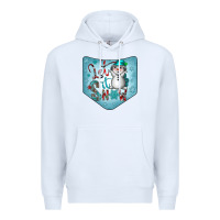 White Christmas Pocket Premium Hoodie - CowhideDigitalArt