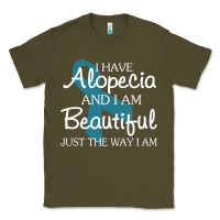 Army Green I Have Alopecia Awareness, I Am Beautiful Just Th Classic Tee - longCreatives