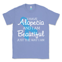 Colony Blue I Have Alopecia Awareness, I Am Beautiful Just Th Classic Tee - longCreatives