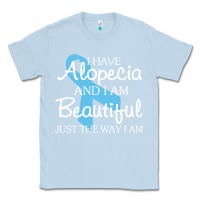 Dusty Blue I Have Alopecia Awareness, I Am Beautiful Just Th Classic Tee - longCreatives