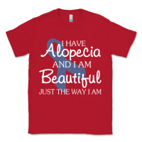 Red I Have Alopecia Awareness, I Am Beautiful Just Th Classic Tee - longCreatives
