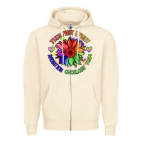 Sandshell oncology team sunflower Zipper Hoodie - BarkalooDesign