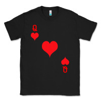 Black Queen Of Hearts  Playing Card   Halloween Costume Classic Tee - longCreatives