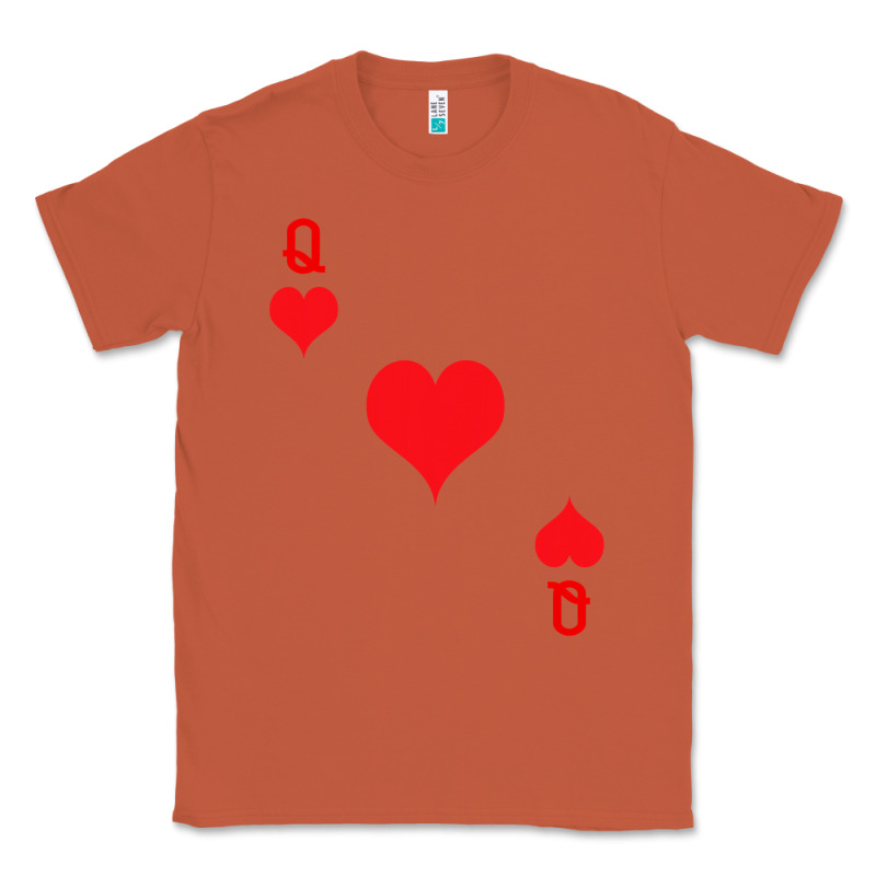 Queen Of Hearts  Playing Card   Halloween Costume Classic Tee by longCreatives | Teevron