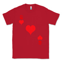 Red Queen Of Hearts  Playing Card   Halloween Costume Classic Tee - longCreatives
