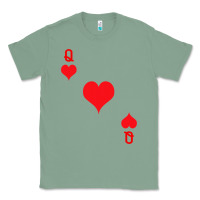 Sage Queen Of Hearts  Playing Card   Halloween Costume Classic Tee - longCreatives