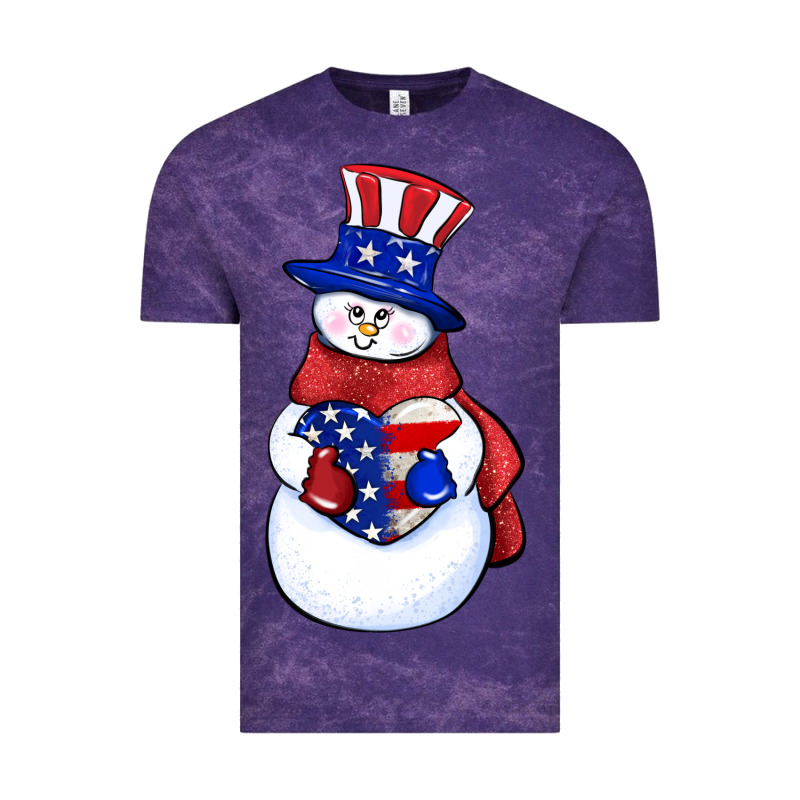 Patriotic Snowman 4th Of July Vintage Tee by HowdyJamesFarm | Teevron