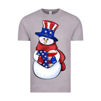 Vintage Zinc Patriotic snowman 4th of july Vintage Tee - HowdyJamesFarm