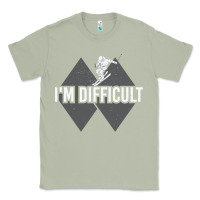 Matcha I'm Difficult Double Black Diamond Skiing Classic Tee - longCreatives