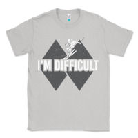 Moon Dust I'm Difficult Double Black Diamond Skiing Classic Tee - longCreatives