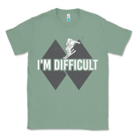 Sage I'm Difficult Double Black Diamond Skiing Classic Tee - longCreatives