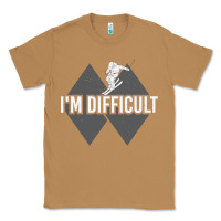 Toasted Coconut I'm Difficult Double Black Diamond Skiing Classic Tee - longCreatives