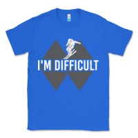 True Royal I'm Difficult Double Black Diamond Skiing Classic Tee - longCreatives