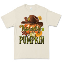 Bone Howdy Pumpkin Premium Tee - texasbilliewilder