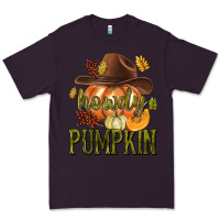 Plum Howdy Pumpkin Premium Tee - texasbilliewilder