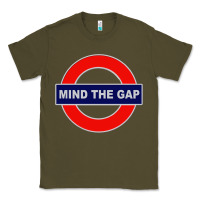 Army Green Mind The Gap Classic Tee - longCreatives