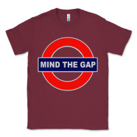 Burgundy Mind The Gap Classic Tee - longCreatives