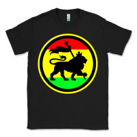 Black Rasta Lion Classic Tee - longCreatives