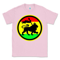Bubblegum Pink Rasta Lion Classic Tee - longCreatives