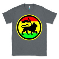 Charcoal Heather Rasta Lion Classic Tee - longCreatives