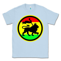 Dusty Blue Rasta Lion Classic Tee - longCreatives