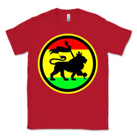Red Rasta Lion Classic Tee - longCreatives