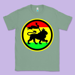 Rasta Lion Classic Tee Designed By Longcreatives