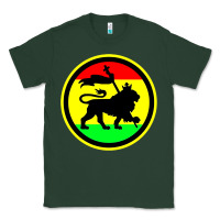 Sports Green Rasta Lion Classic Tee - longCreatives