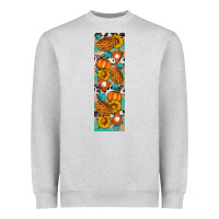 Heather Grey Fall Pie Heavyweight Sweatshirt - Artiststas