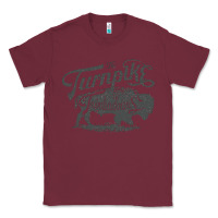 Burgundy Turnpike Copy Classic Tee - longCreatives