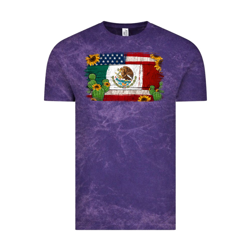 Mexican American Flag Background Vintage Tee by Jasminsmagicworld | Teevron