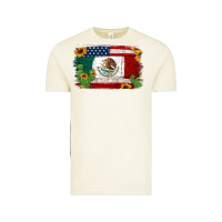 Vintage Arctic mexican american flag background Vintage Tee - Jasminsmagicworld