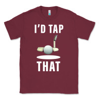 Burgundy I'd Tap That TFunny Golf Classic Tee - longCreatives